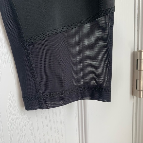 Adidas D2M Panel Black Tight Leggings with Mesh Detail - Picture 5 of 9